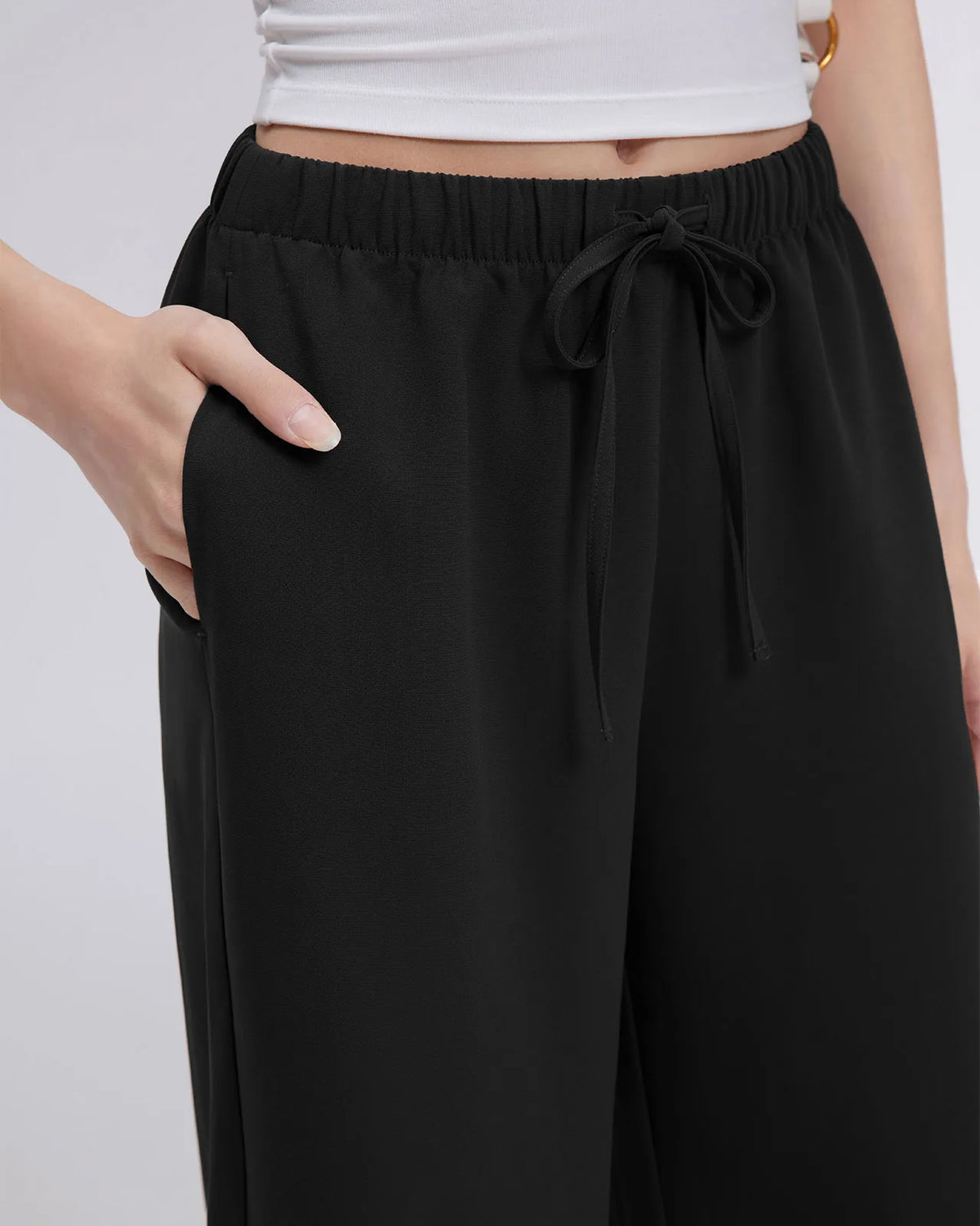 Wrinkle Free Wide Leg Pants