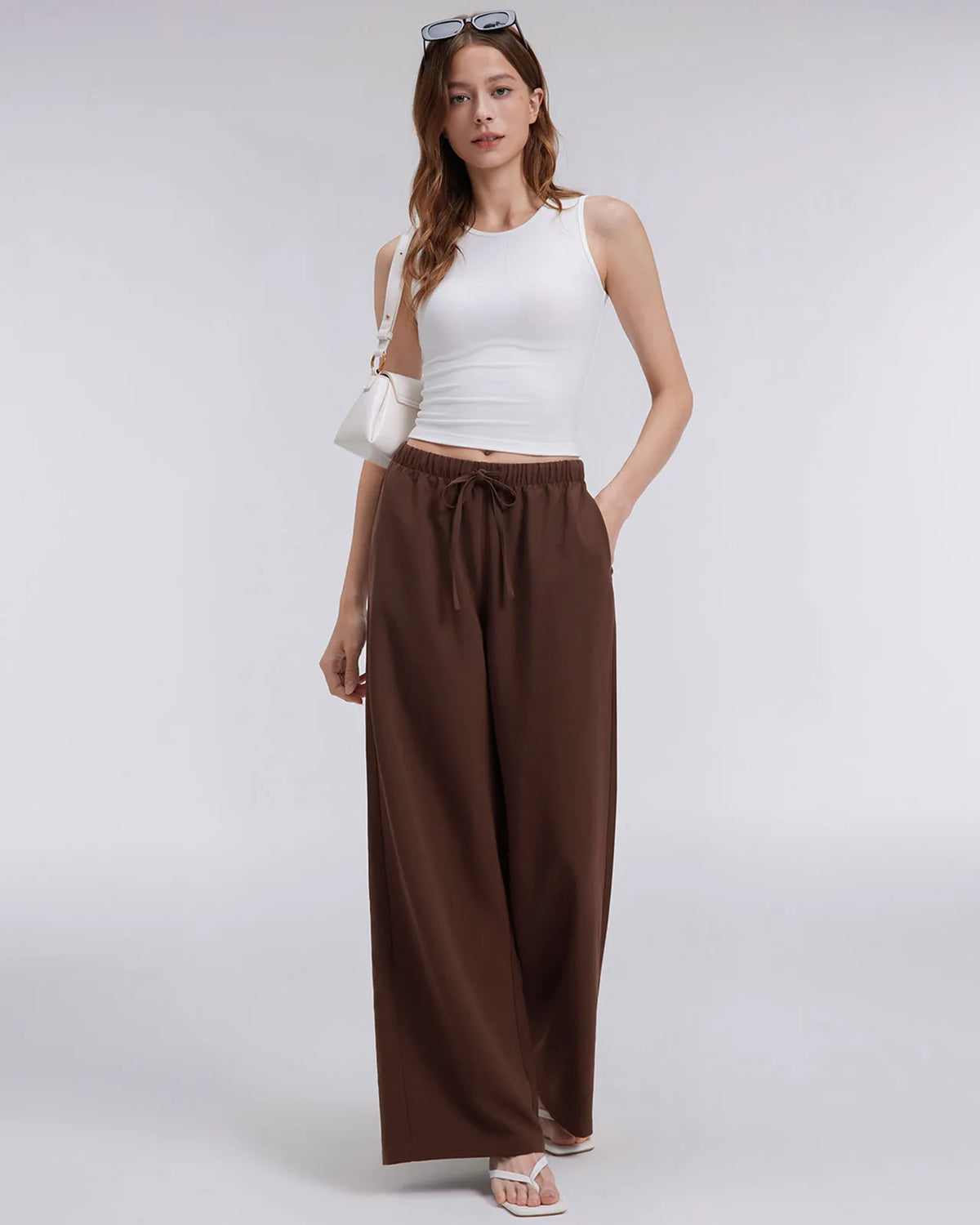 Wrinkle Free Wide Leg Pants