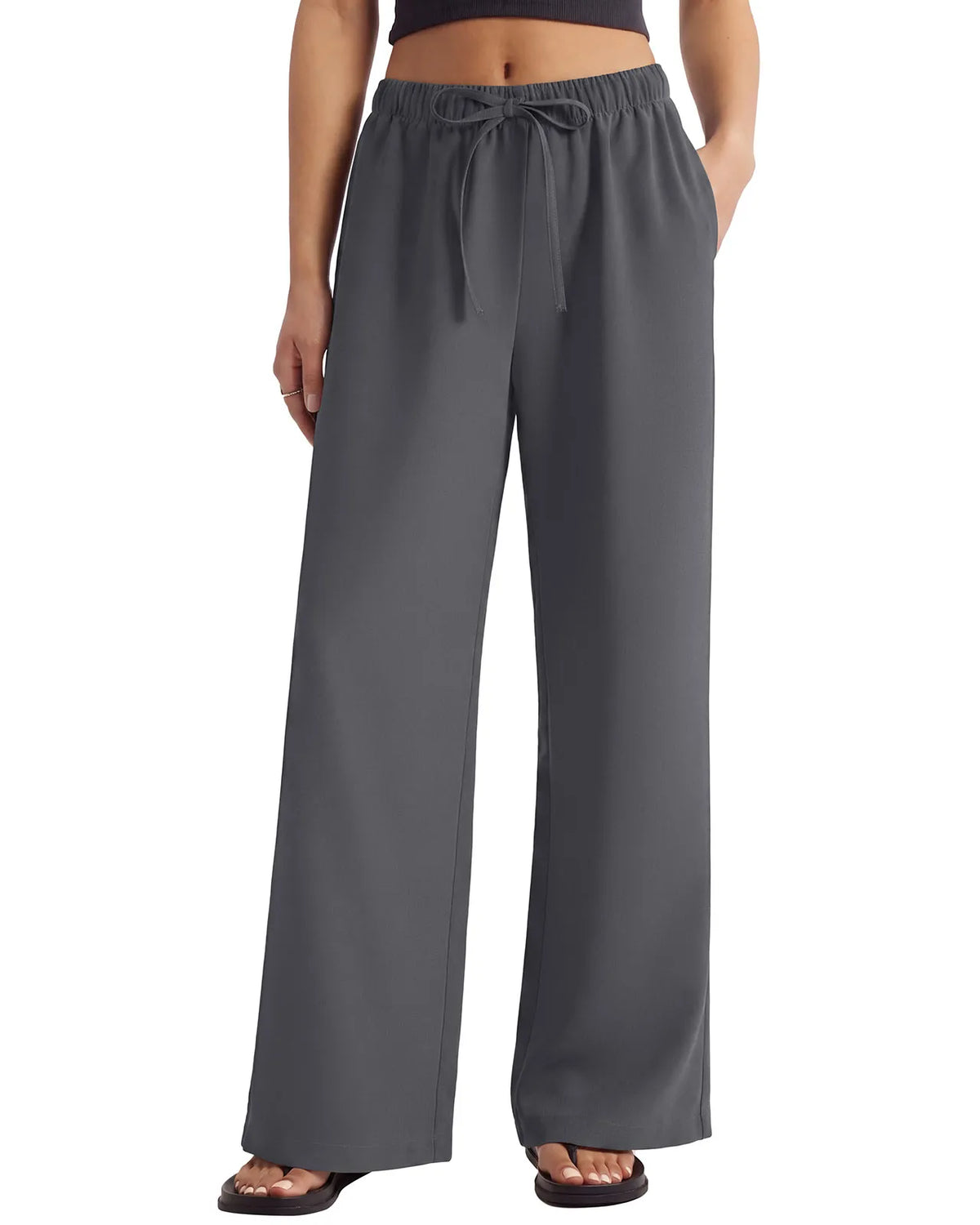 Wrinkle Free Wide Leg Pants