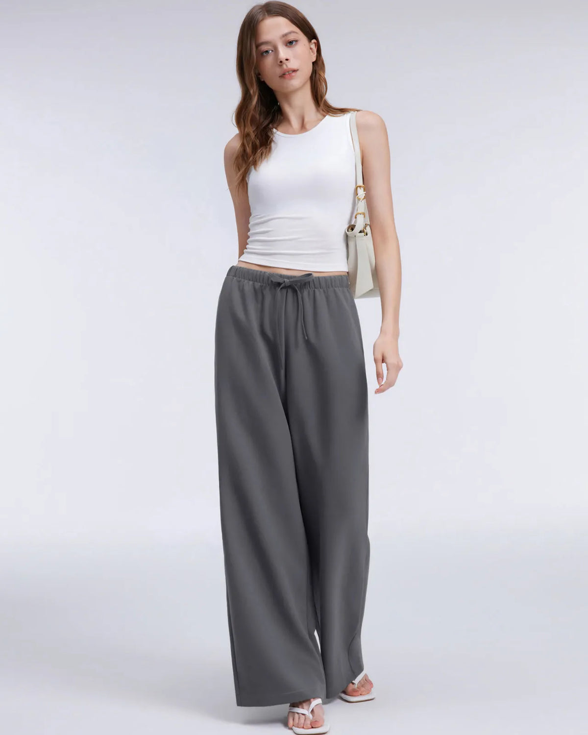 Wrinkle Free Wide Leg Pants