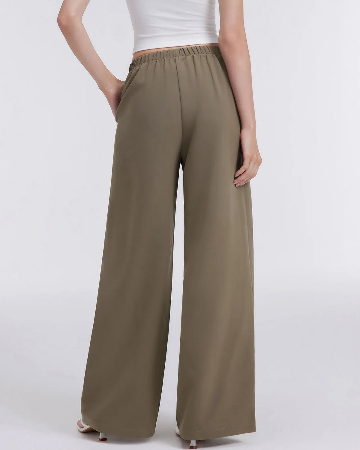 Wrinkle Free Wide Leg Pants