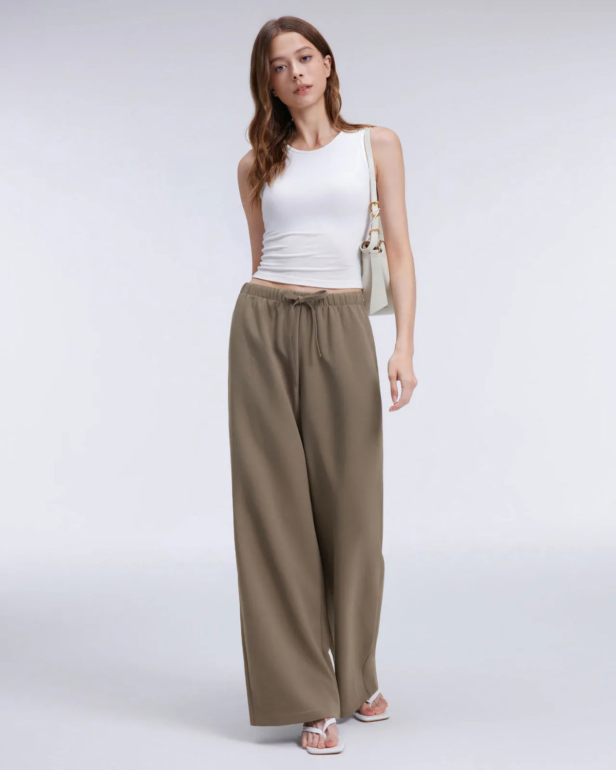Wrinkle Free Wide Leg Pants