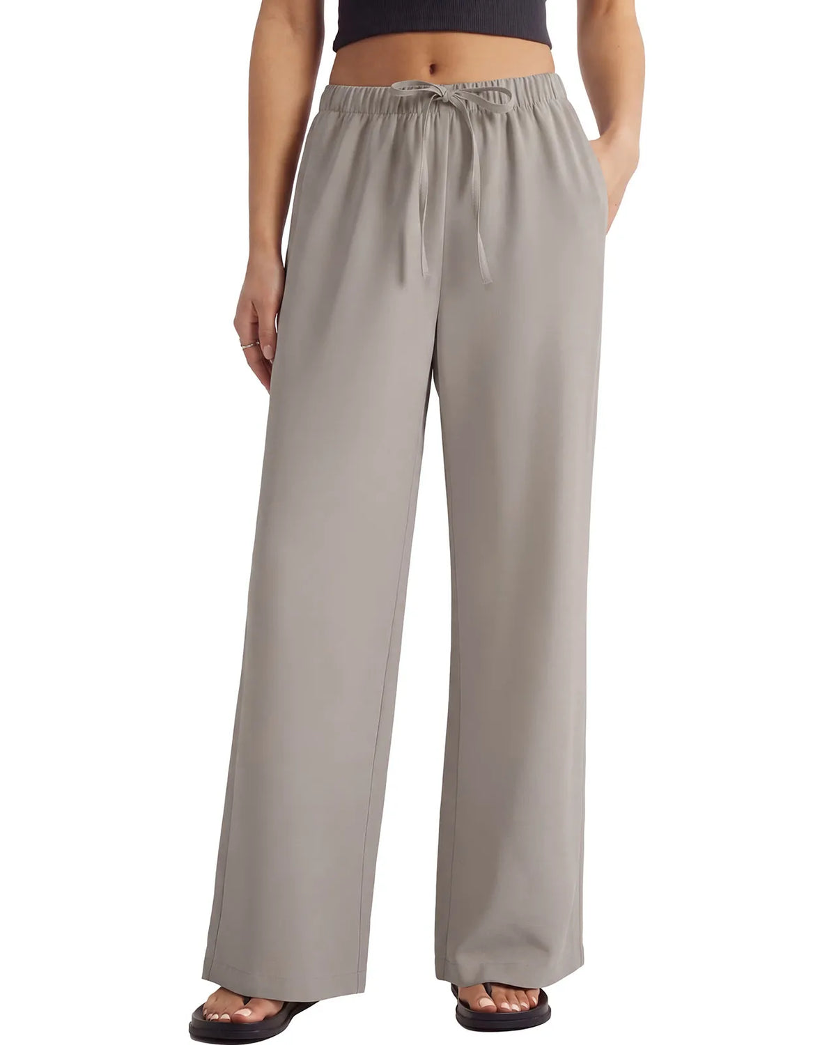 Wrinkle Free Wide Leg Pants