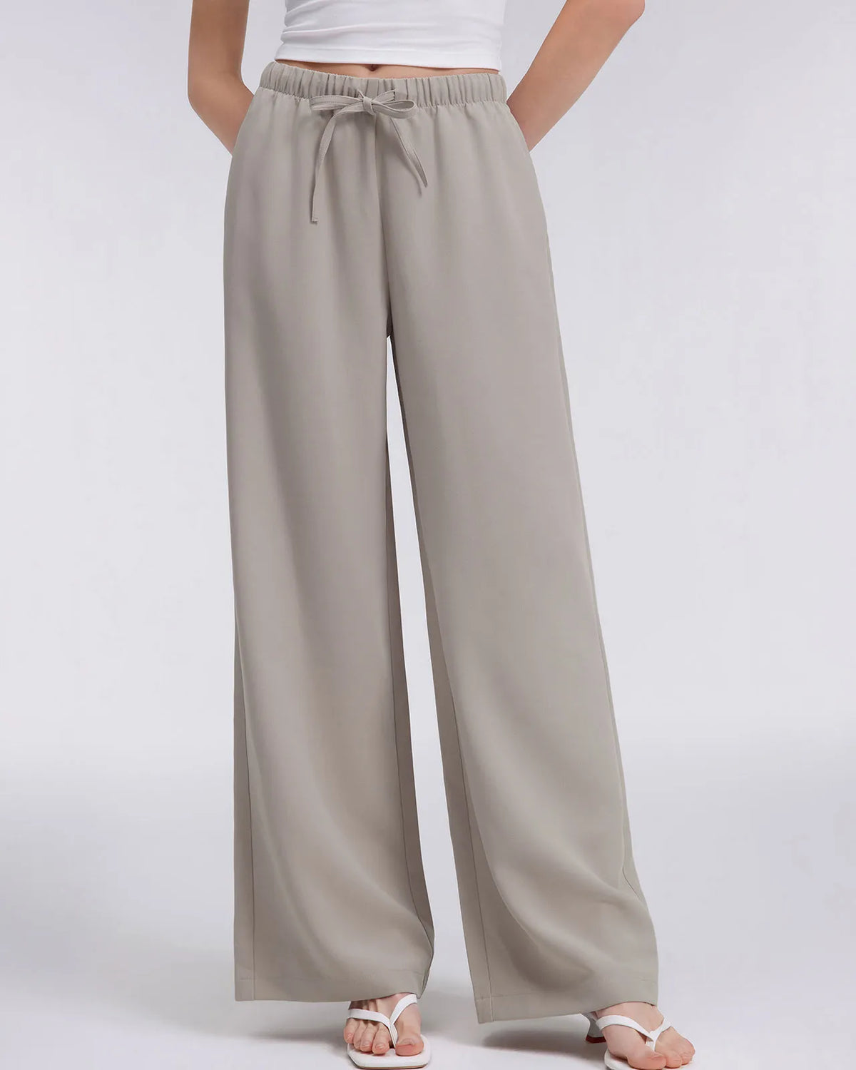 Wrinkle Free Wide Leg Pants