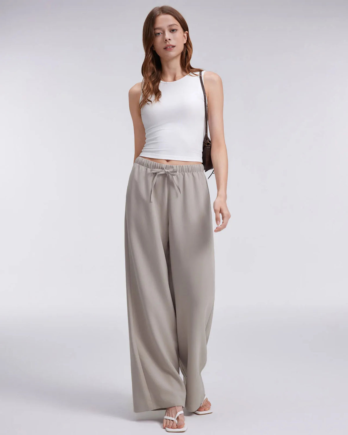 Wrinkle Free Wide Leg Pants