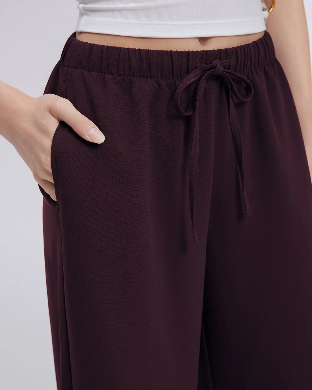 Wrinkle Free Wide Leg Pants