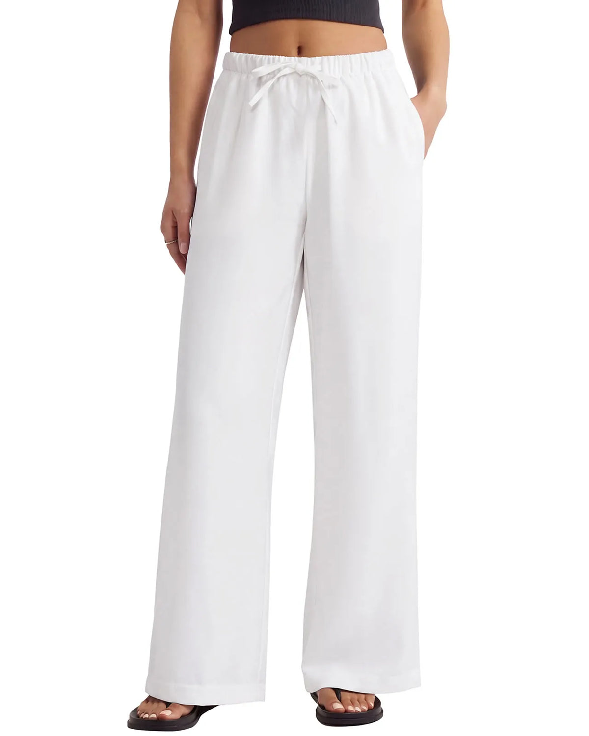 Wrinkle Free Wide Leg Pants