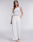 Wrinkle Free Wide Leg Pants