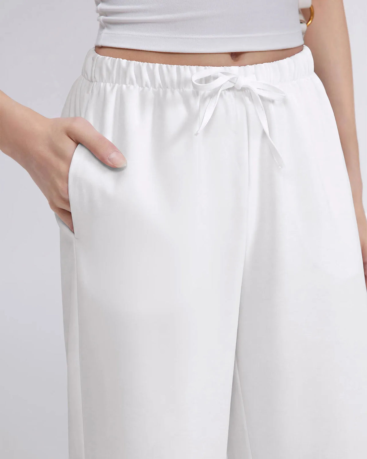 Wrinkle Free Wide Leg Pants