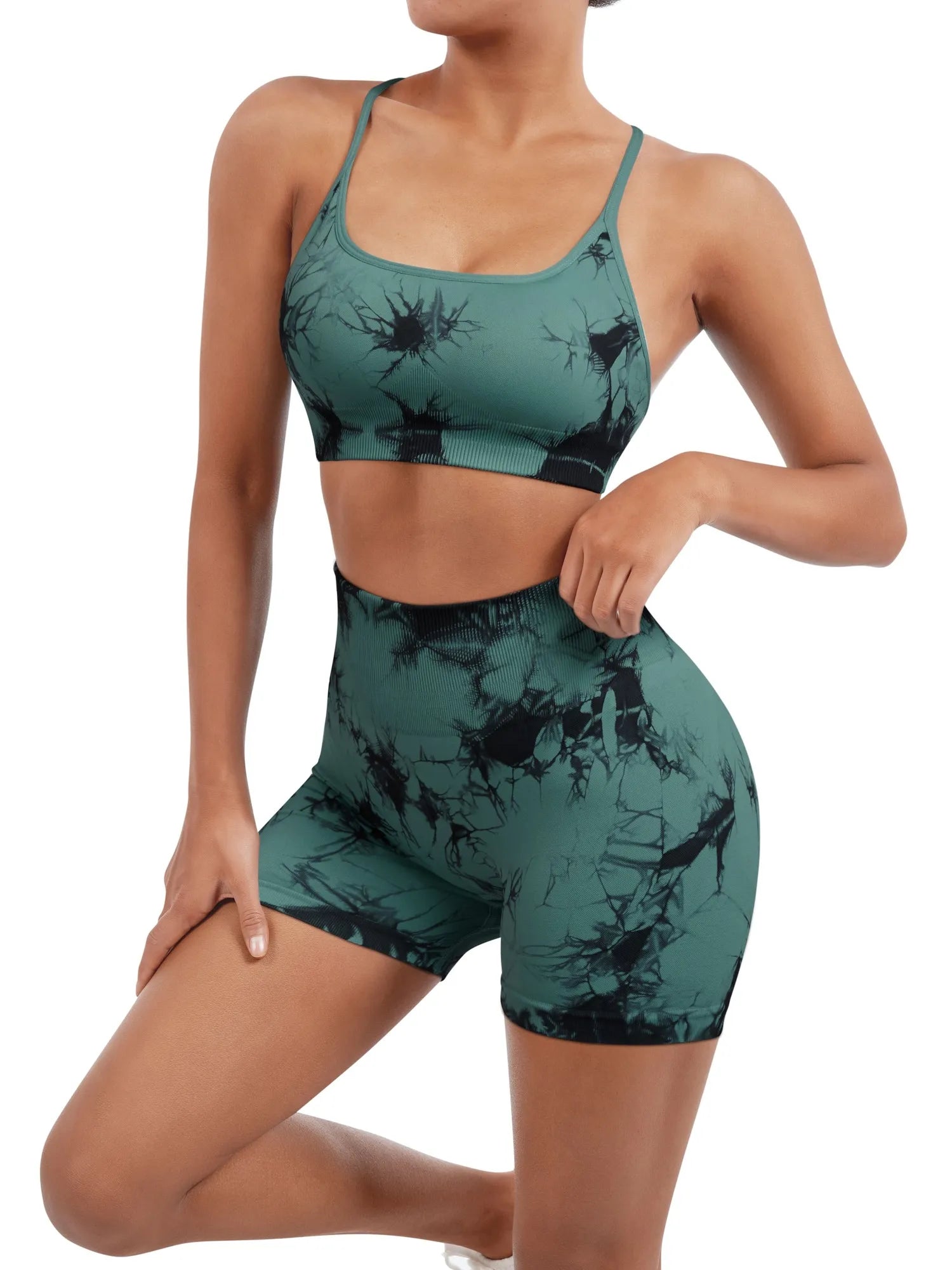 Colorful Seamless Workout Set-SUUKSESS-SUUKSESS