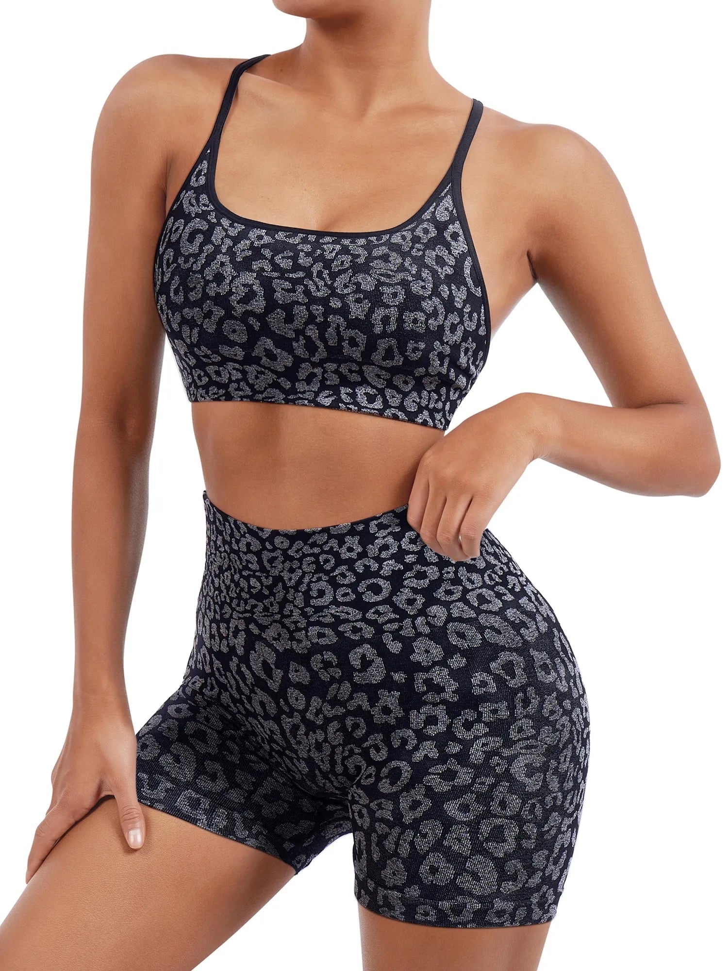 Colorful Seamless Workout Set-SUUKSESS-SUUKSESS