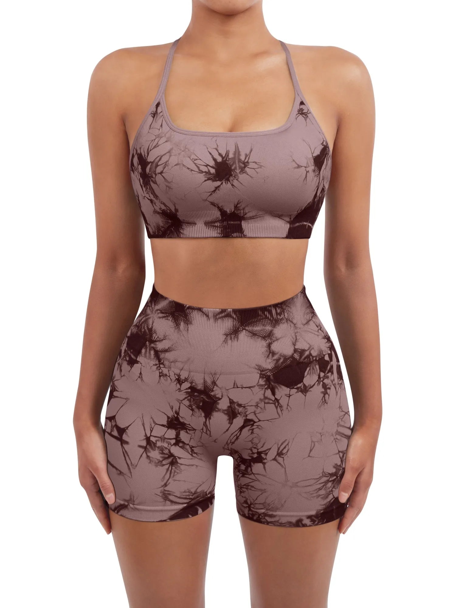 Colorful Seamless Workout Set-SUUKSESS-SUUKSESS