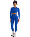 Seamless Crop Top Workout Set