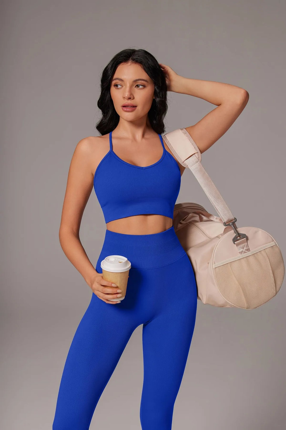 Padded Sports Bra Seamless Workout Set