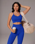 Padded Sports Bra Seamless Workout Set