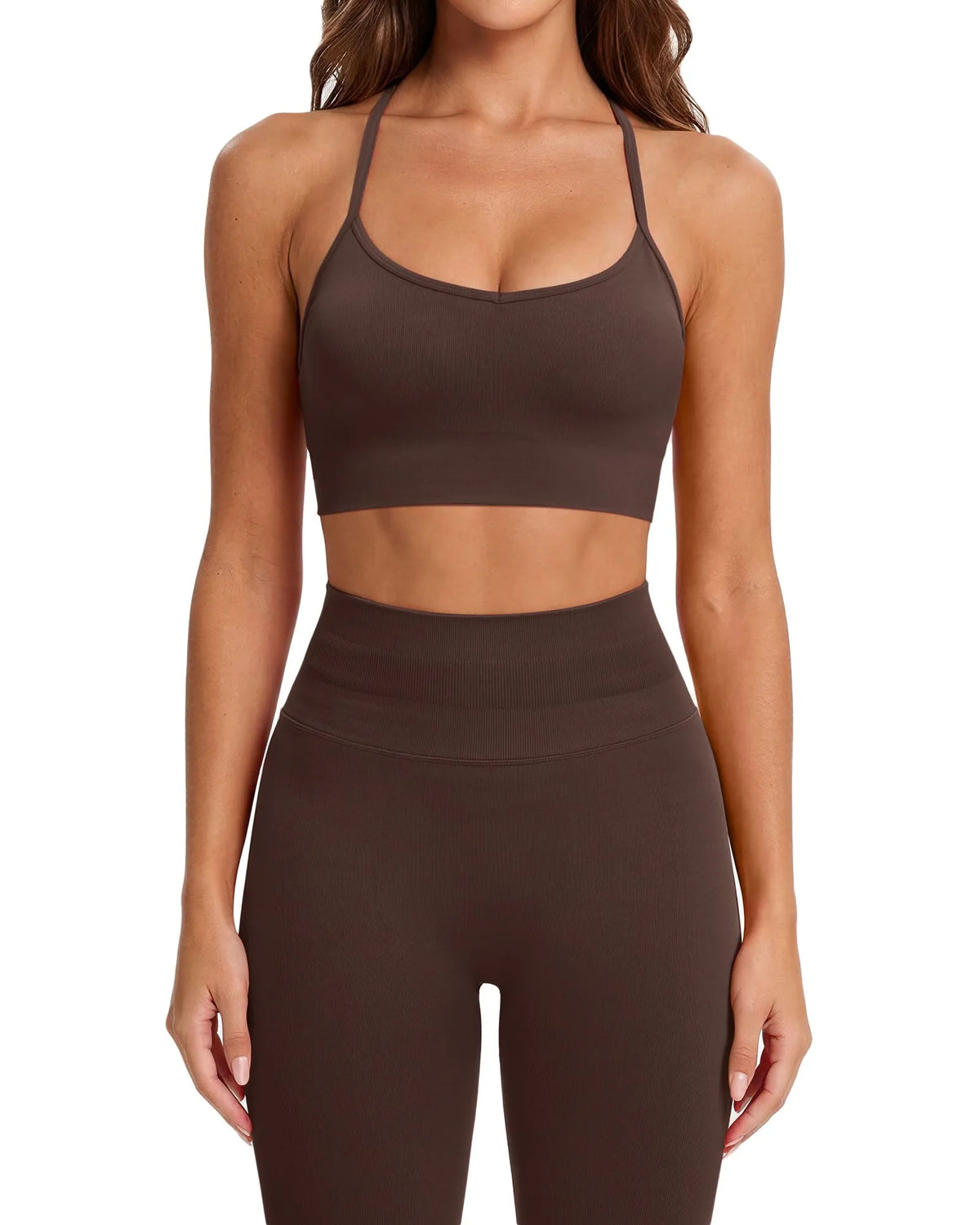 Padded Sports Bra Seamless Workout Set