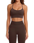 Padded Sports Bra Seamless Workout Set