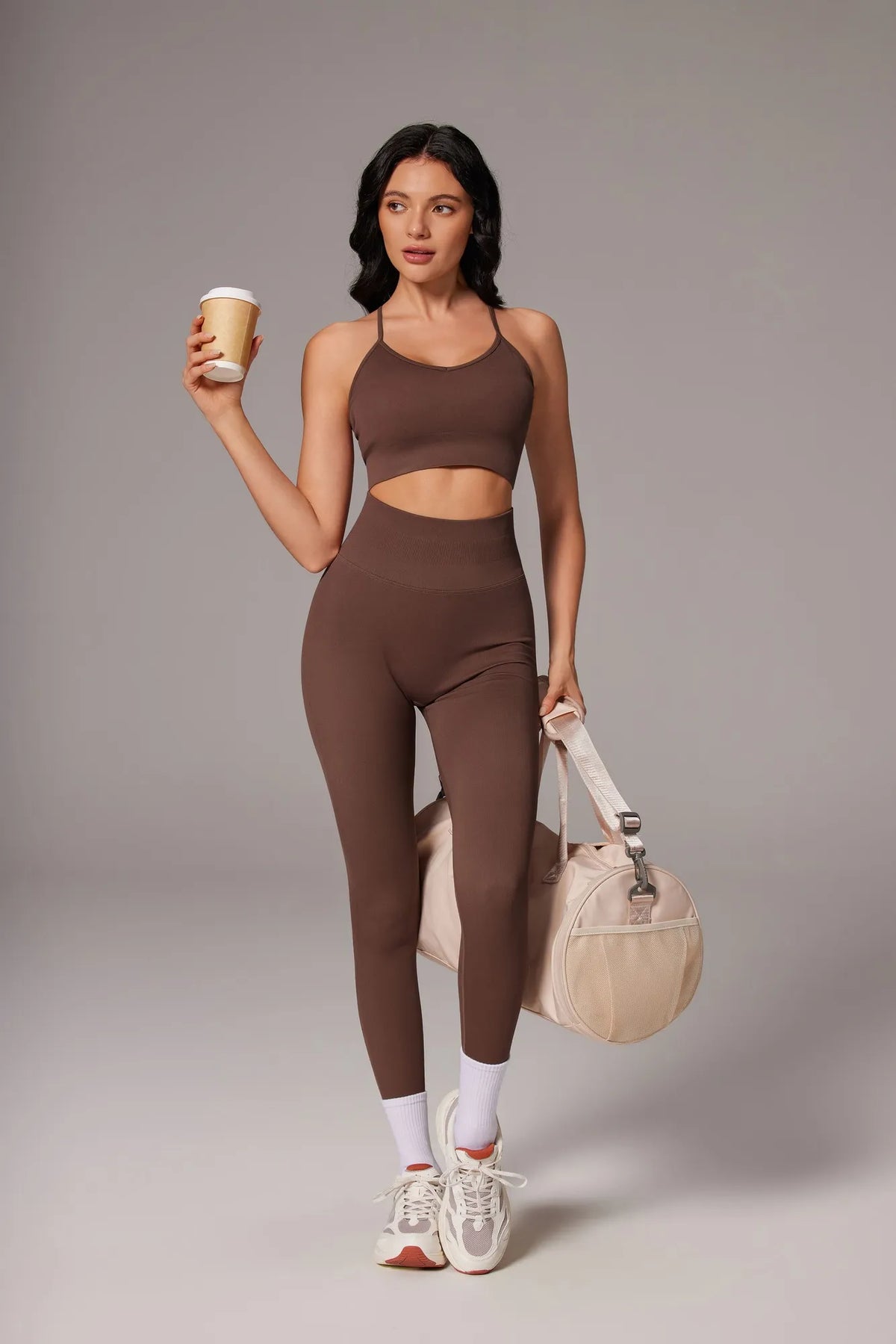 Padded Sports Bra Seamless Workout Set