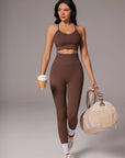 Padded Sports Bra Seamless Workout Set