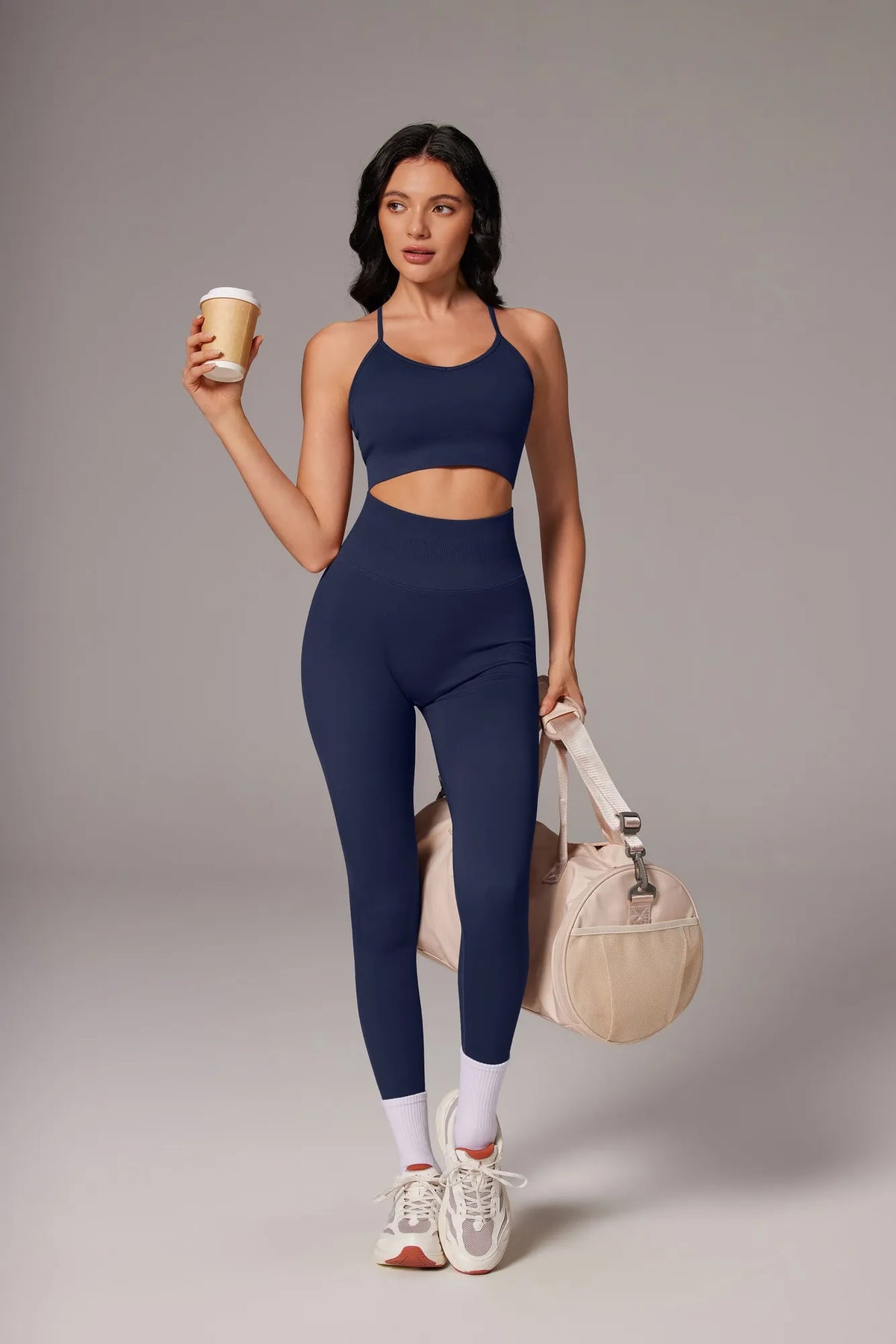Padded Sports Bra Seamless Workout Set