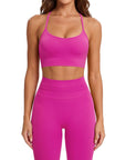 Padded Sports Bra Seamless Workout Set