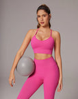 Padded Sports Bra Seamless Workout Set