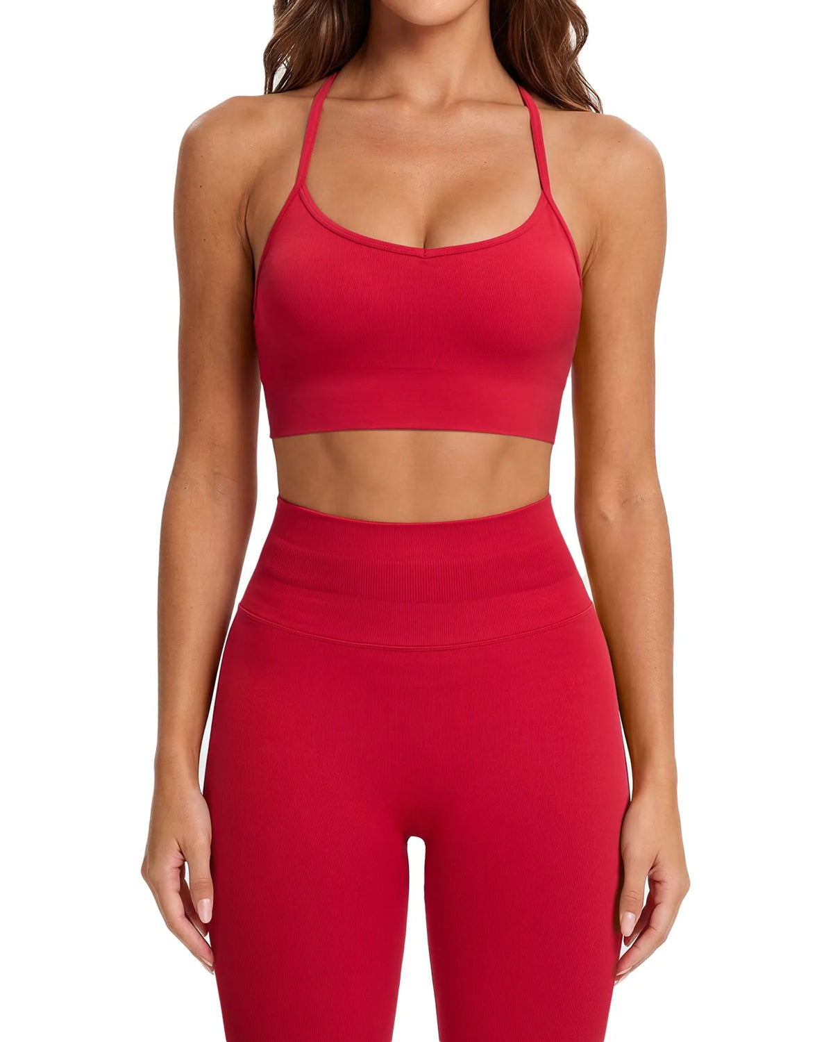 Padded Sports Bra Seamless Workout Set