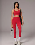 Padded Sports Bra Seamless Workout Set