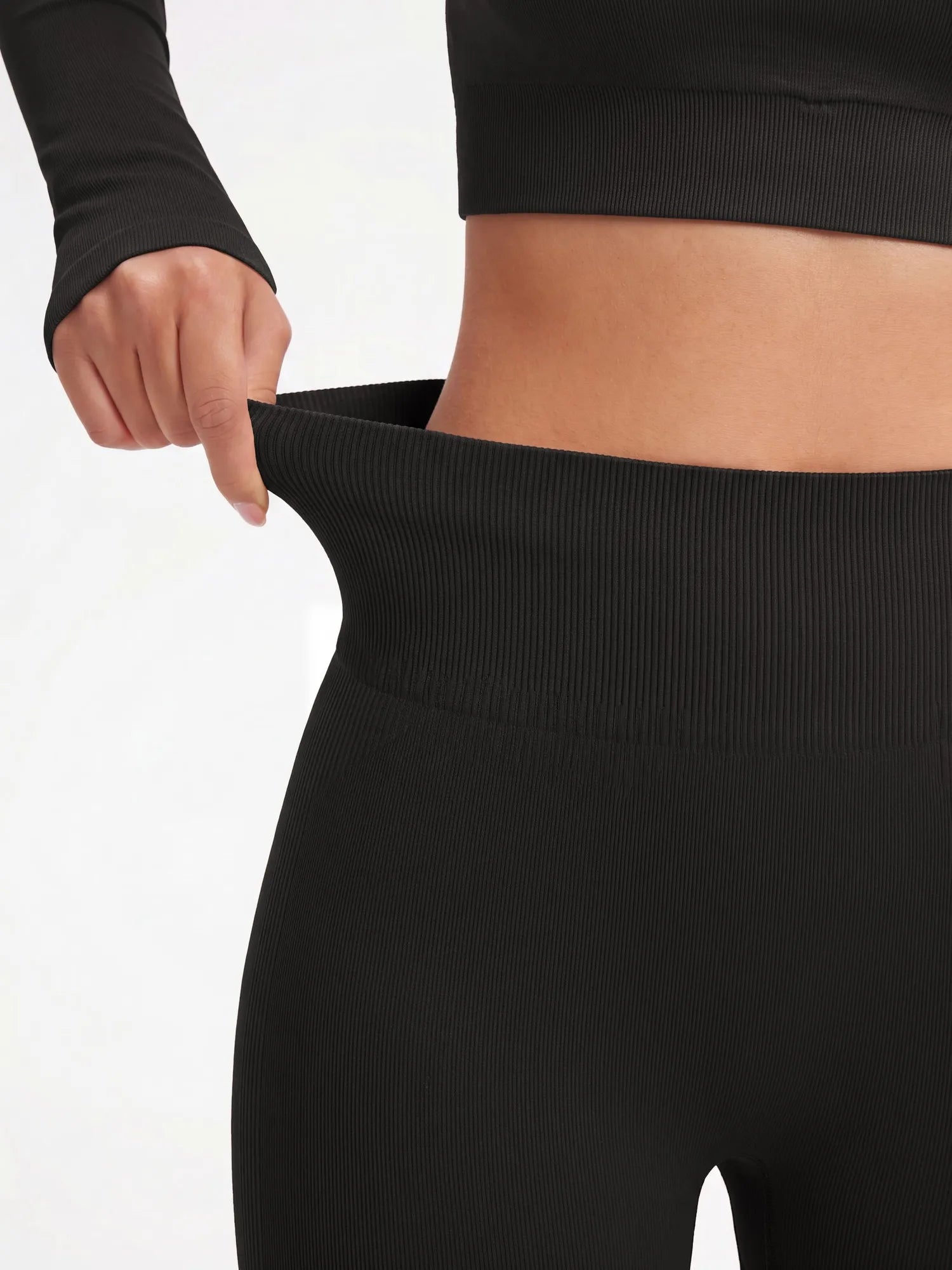 Square Neck 2 Piece Workout Sets-SS-SUUKSESS