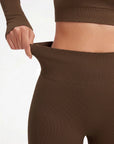 Square Neck 2 Piece Workout Sets-SS-SUUKSESS