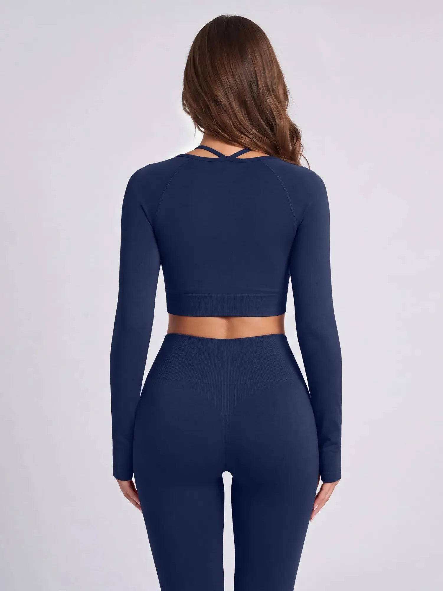 Square Neck 2 Piece Workout Sets-SS-SUUKSESS