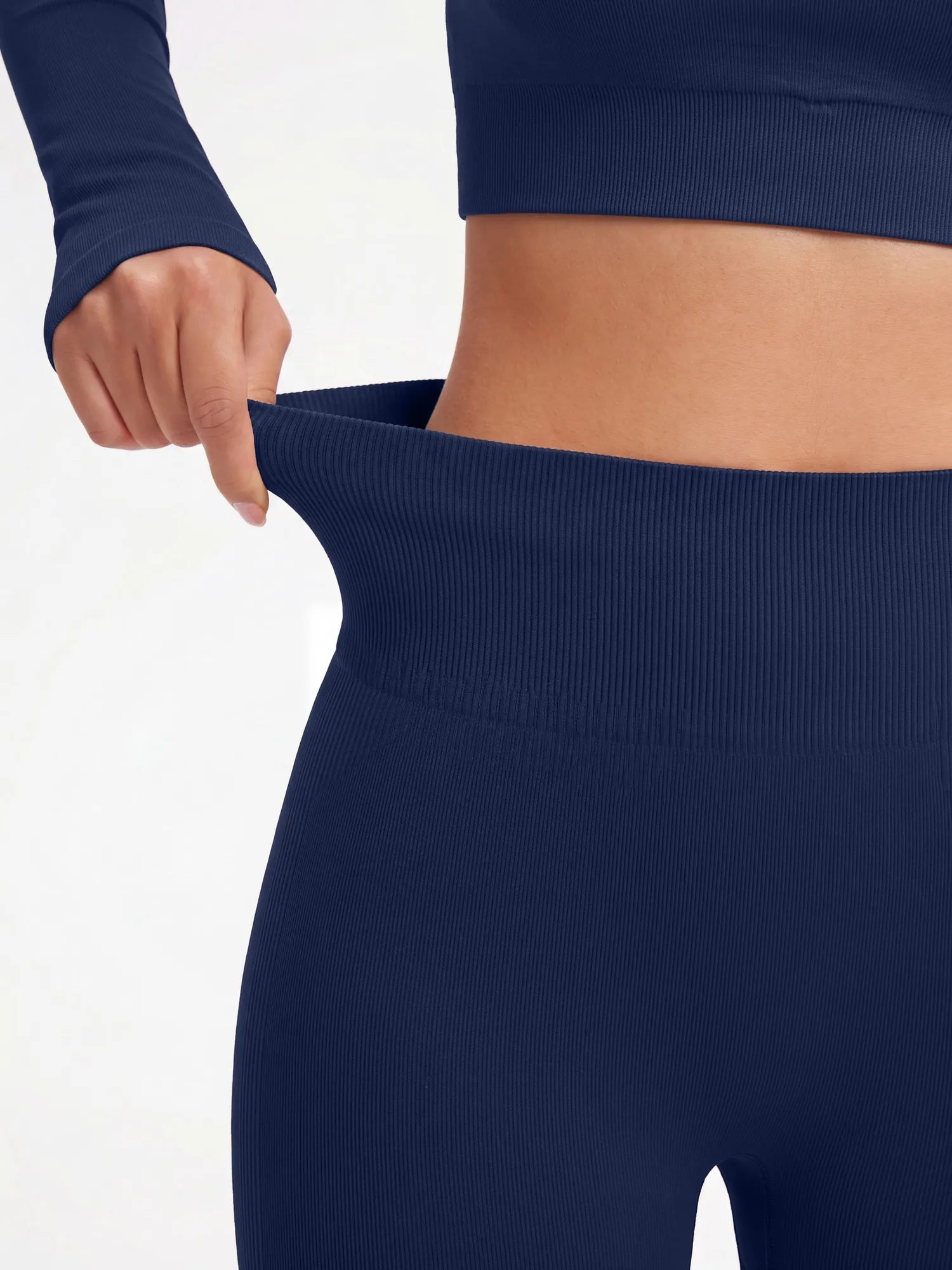 Square Neck 2 Piece Workout Sets-SS-SUUKSESS
