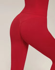 Mock Neck Crop Top Workout Set