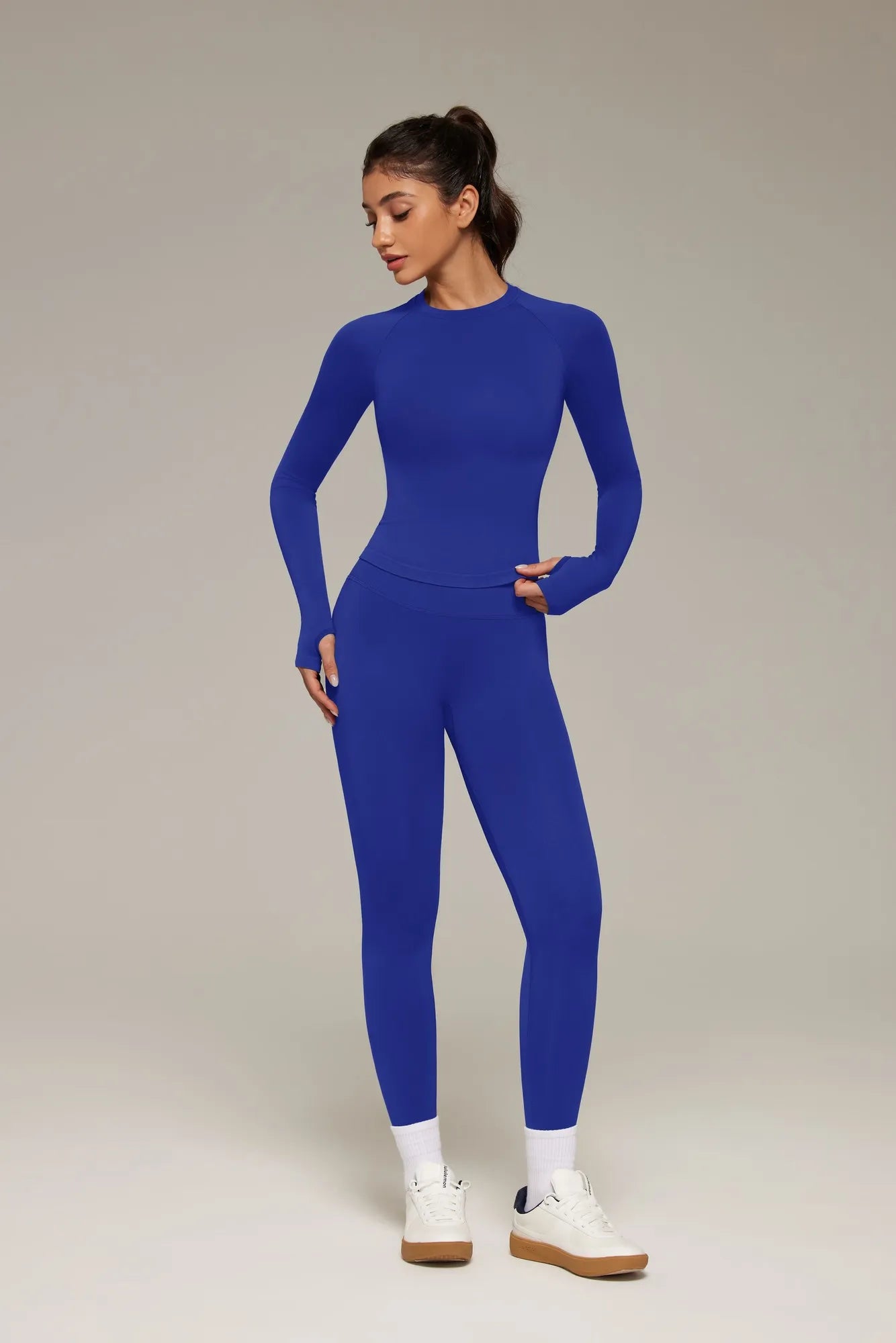 Gym Leggings Workout Set-SUUKSESS-Blue-XS-SUUKSESS