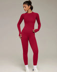 Gym Leggings Workout Set-SUUKSESS-Red-XS-SUUKSESS
