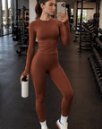 Gym Leggings Workout Set-SUUKSESS-SUUKSESS