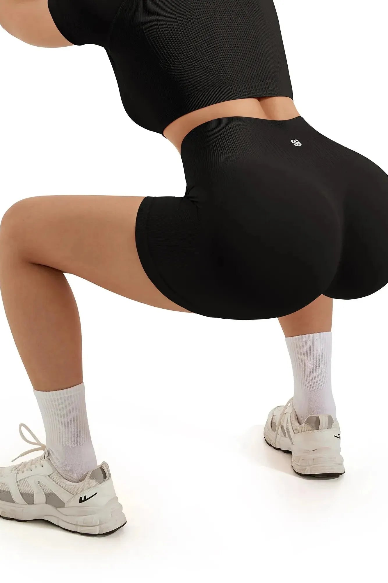 Seamless Crop Top Workout Set-SUUKSESS-SUUKSESS