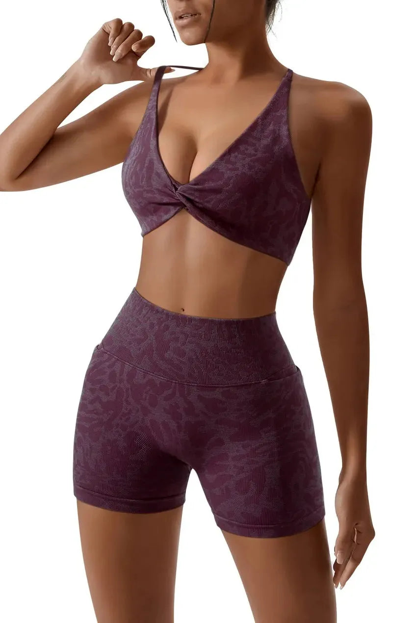 Strappy Sports Bra Workout Sets