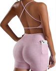 Strappy Sports Bra Workout Sets