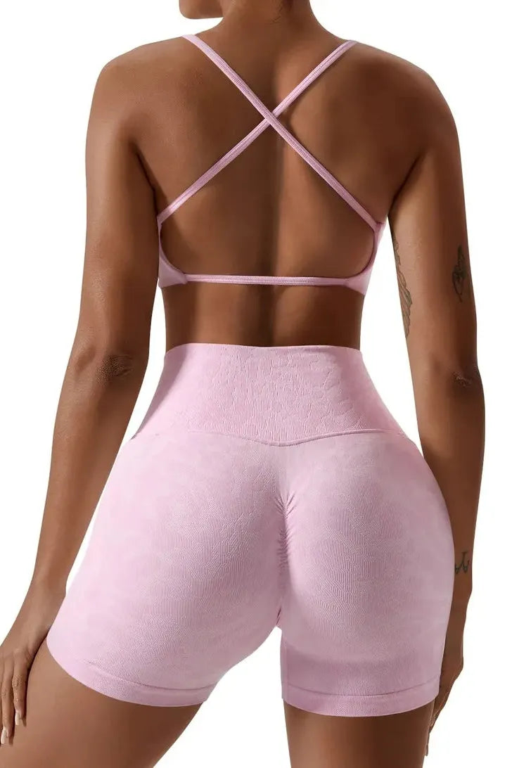 Strappy Sports Bra Workout Sets