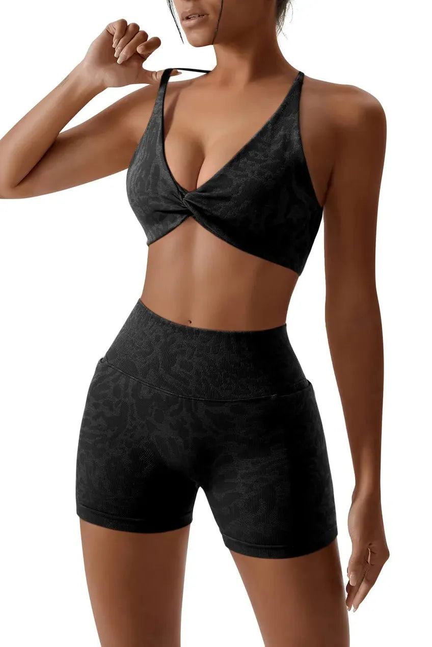 Strappy Sports Bra Workout Sets