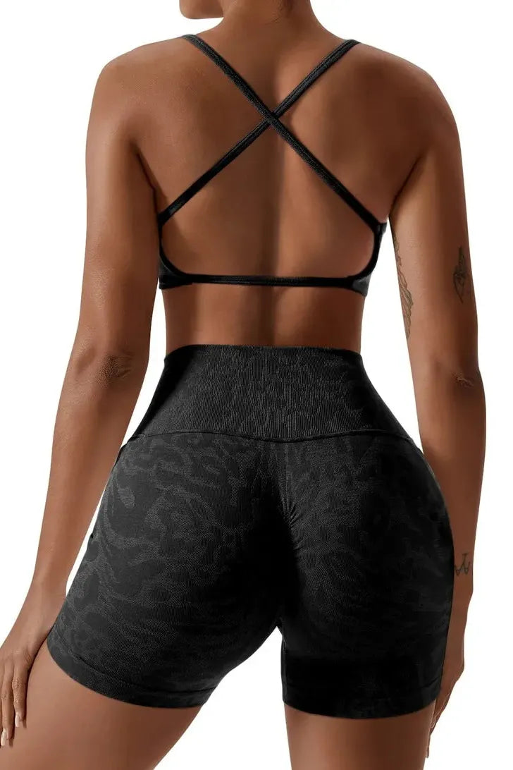Strappy Sports Bra Workout Sets