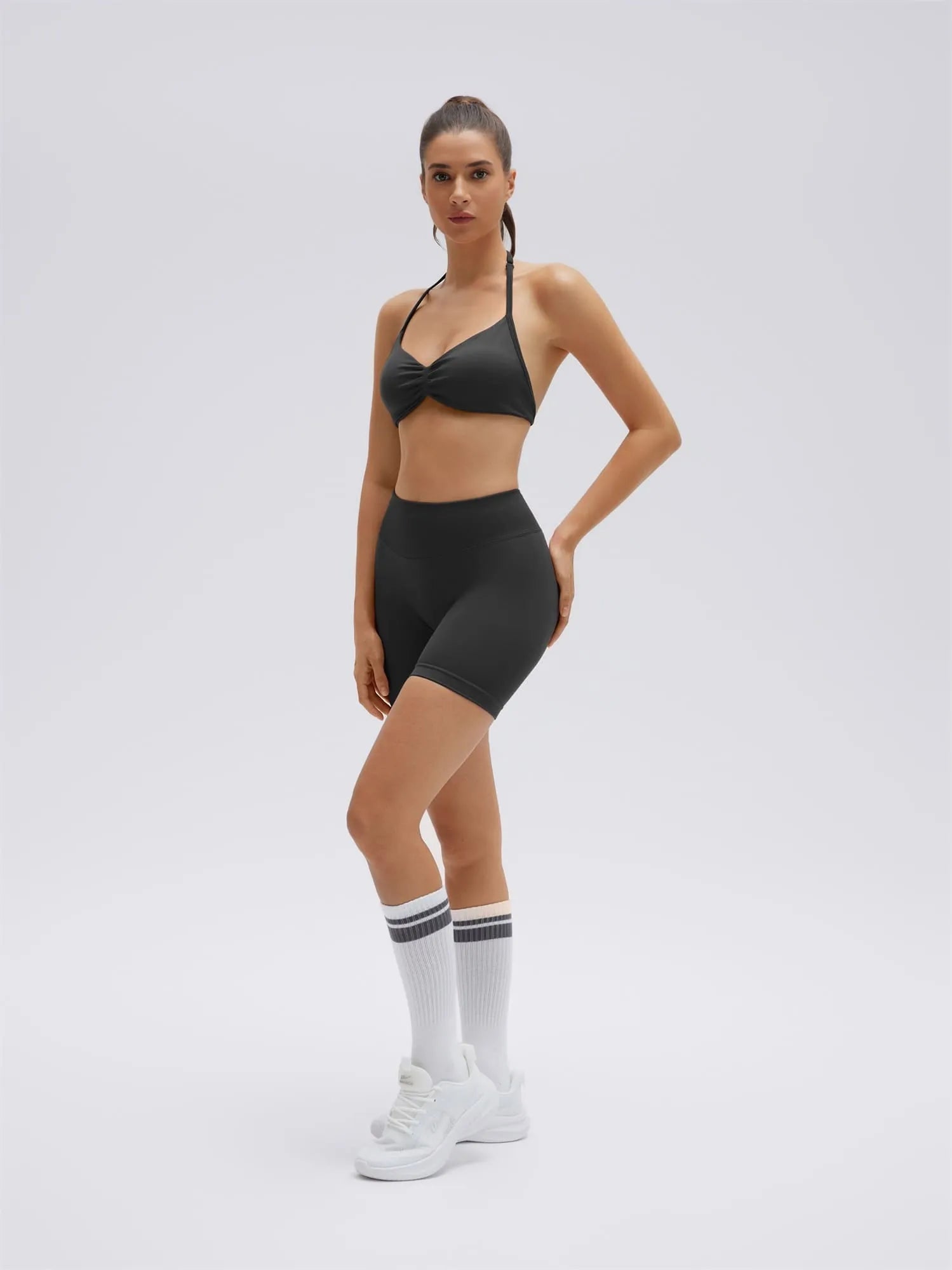 Padded Bra Seamless Halter 2 Piece Workout Sets-SUUKSESS-SUUKSESS