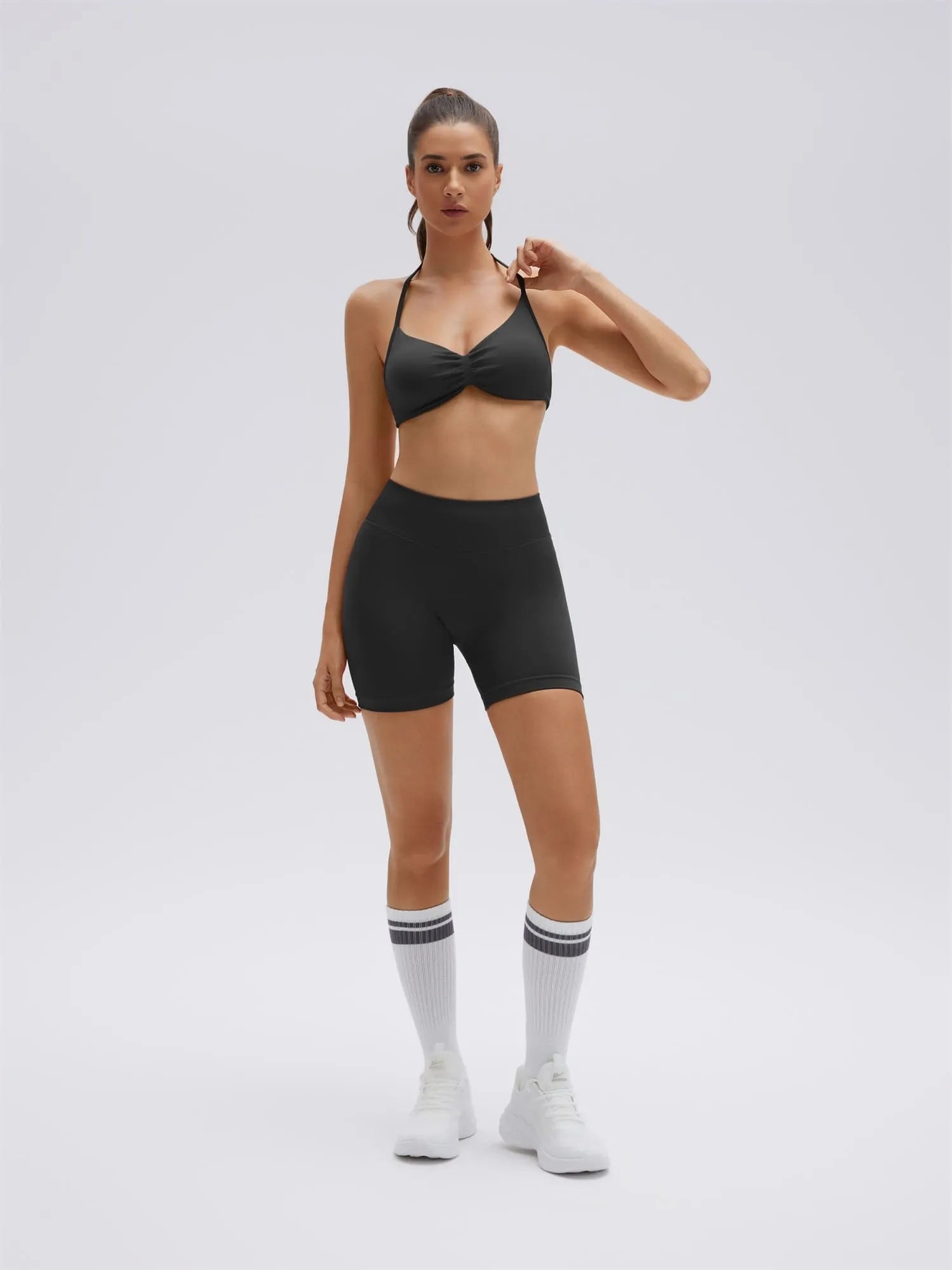 Padded Bra Seamless Halter 2 Piece Workout Sets-SUUKSESS-SUUKSESS