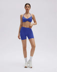 Padded Bra Seamless Halter 2 Piece Workout Sets-SUUKSESS-Blue-XS-SUUKSESS