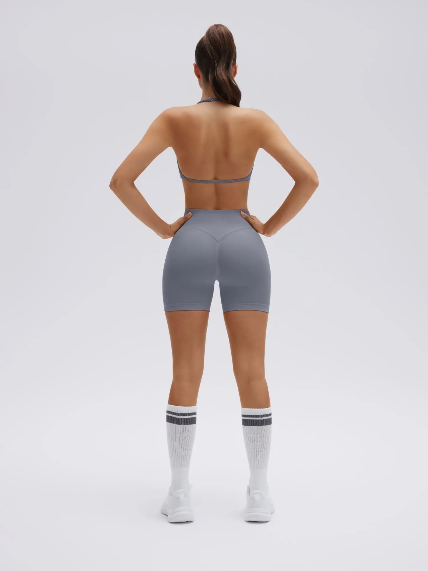 Padded Bra Seamless Halter 2 Piece Workout Sets-SUUKSESS-SUUKSESS