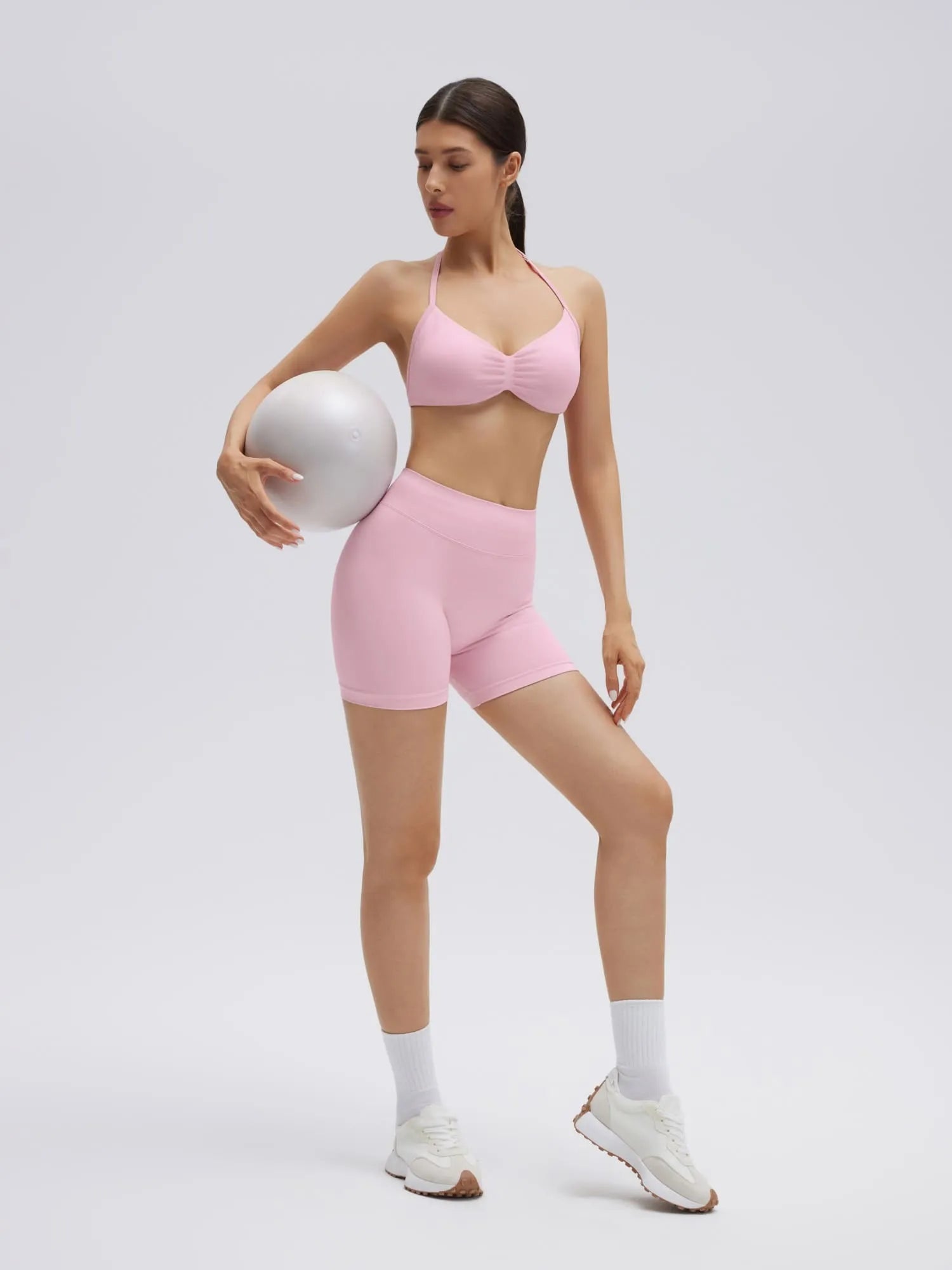 Padded Bra Seamless Halter 2 Piece Workout Sets-SUUKSESS-SUUKSESS