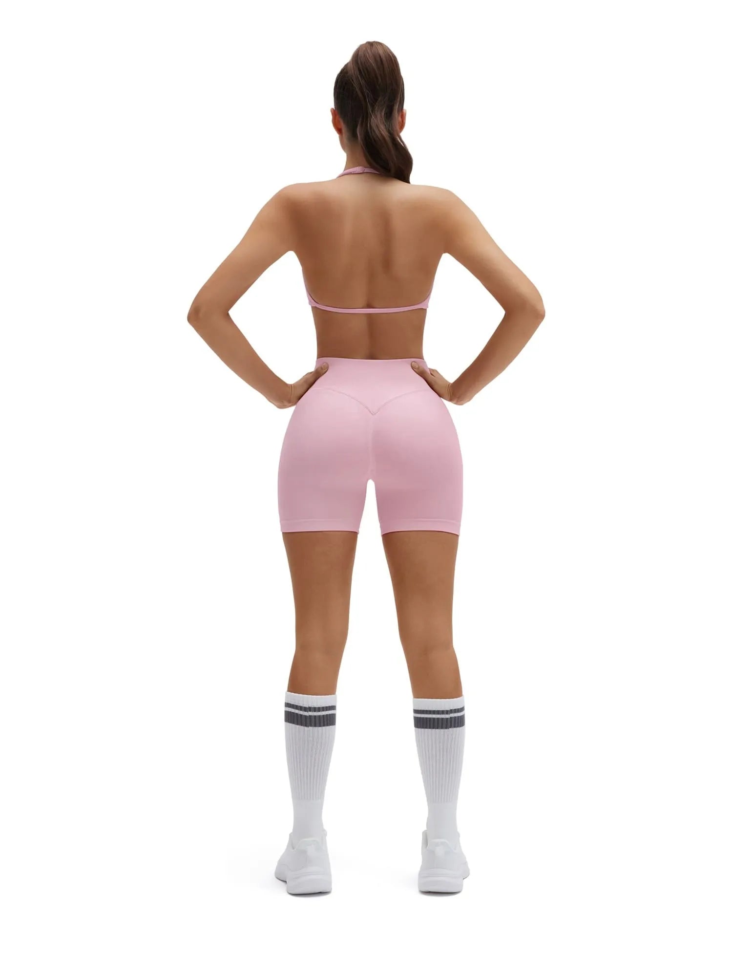 Padded Bra Seamless Halter 2 Piece Workout Sets-SUUKSESS-SUUKSESS