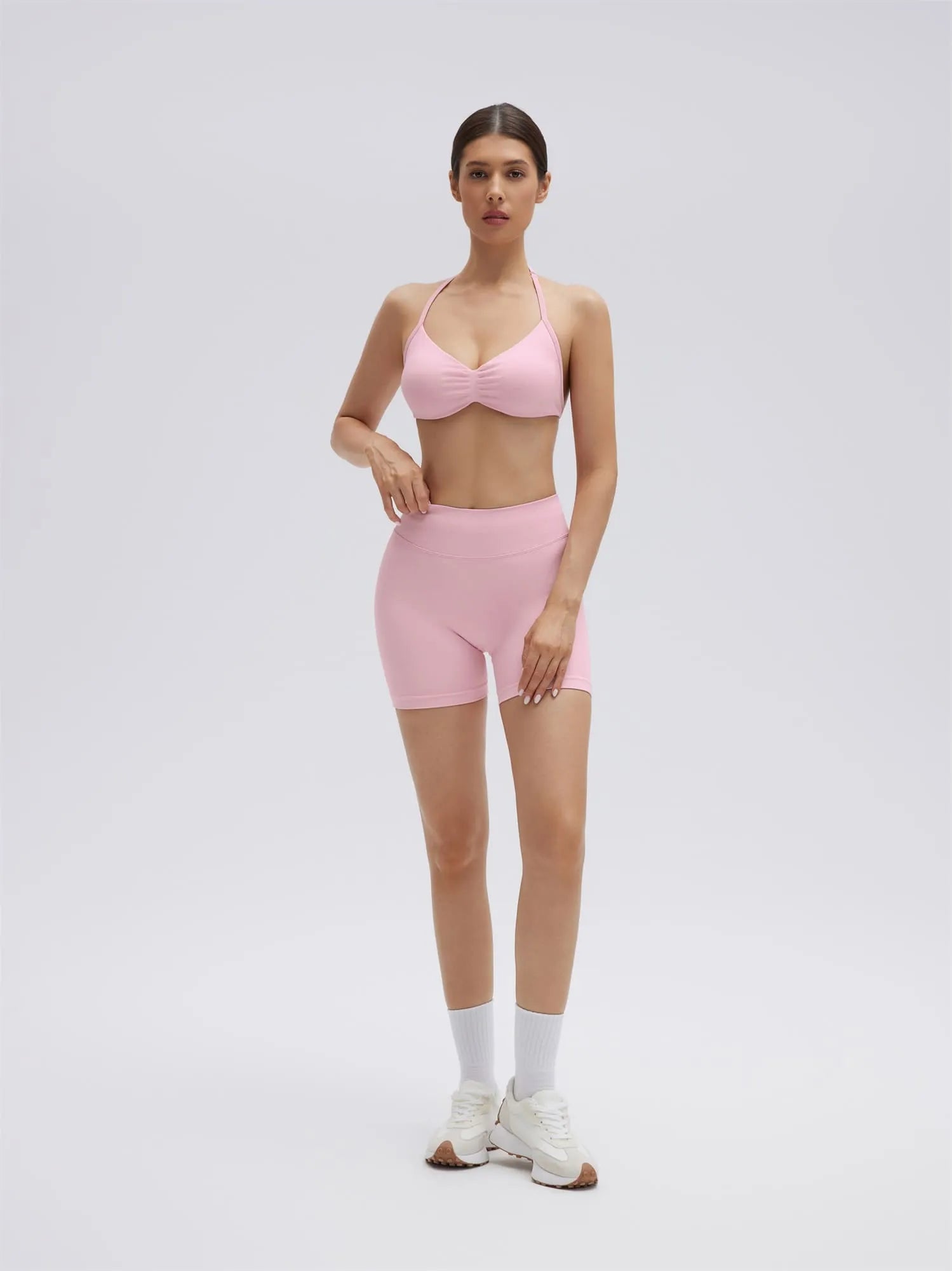 Padded Bra Seamless Halter 2 Piece Workout Sets-SUUKSESS-SUUKSESS