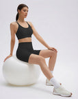 Double Strappy Sports Bra Workout Sets-SUUKSESS-SUUKSESS